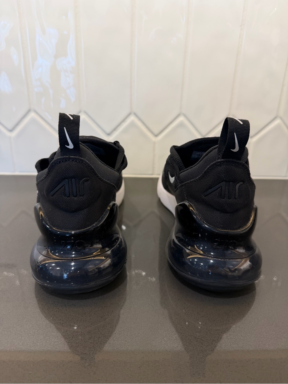 Nike Black & White Air Max 270 Sneakers - Picture 3 of 5